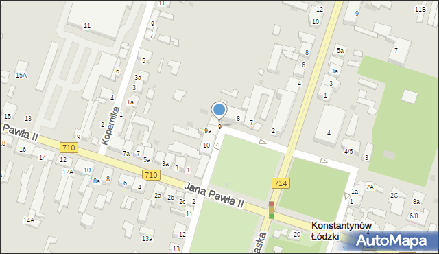 Konstantynów Łódzki, Plac Kościuszki Tadeusza, gen., 9, mapa Konstantynów Łódzki