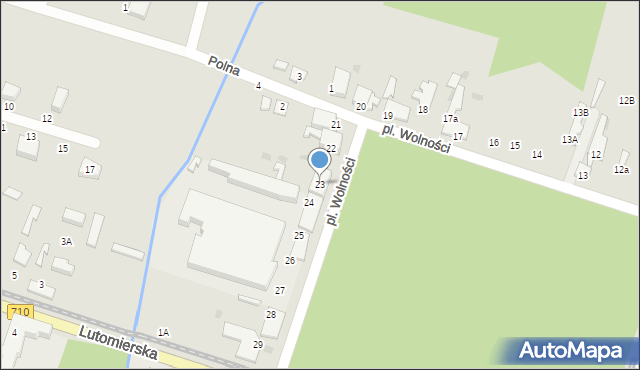 Konstantynów Łódzki, Plac Wolności, 23, mapa Konstantynów Łódzki