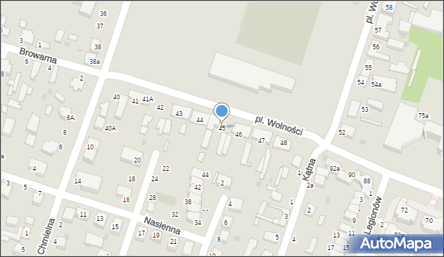 Konstantynów Łódzki, Plac Wolności, 45, mapa Konstantynów Łódzki