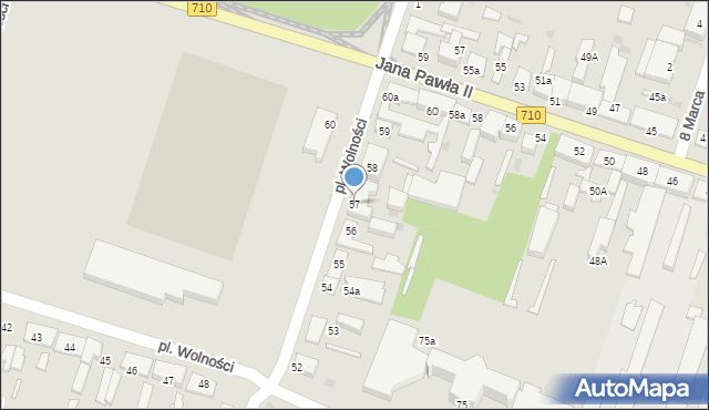 Konstantynów Łódzki, Plac Wolności, 57, mapa Konstantynów Łódzki