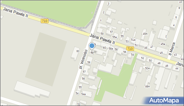 Konstantynów Łódzki, Plac Wolności, 59, mapa Konstantynów Łódzki