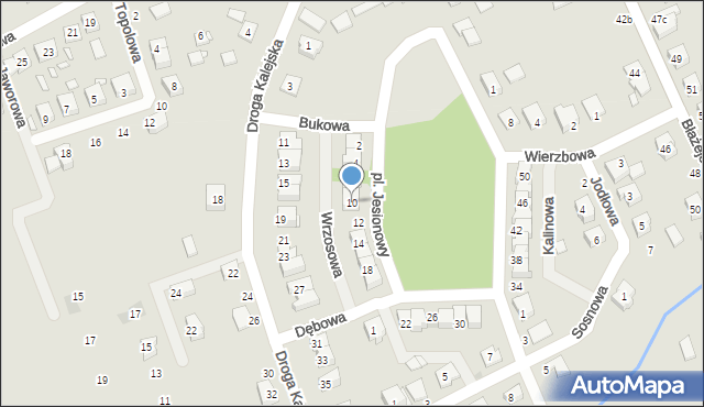 Kórnik, Plac Jesionowy, 10, mapa Kórnik