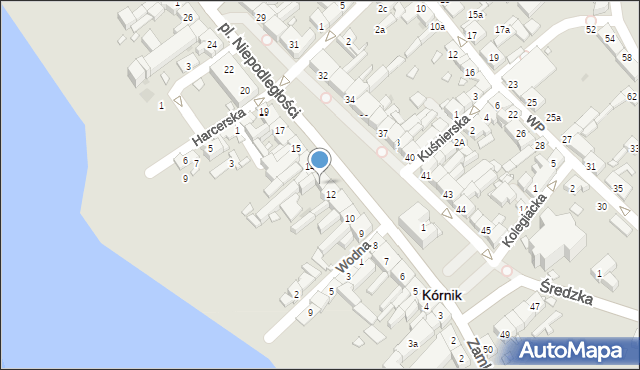 Kórnik, Plac Niepodległości, 13, mapa Kórnik