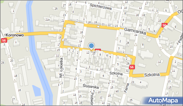 Koronowo, Plac Zwycięstwa, 11, mapa Koronowo