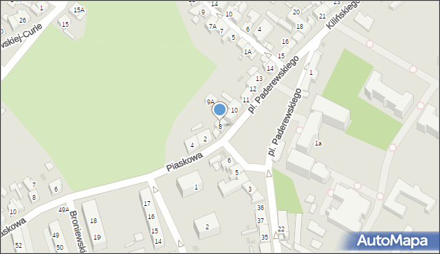 Kościan, Plac Paderewskiego Ignacego Jana, 8, mapa Kościan