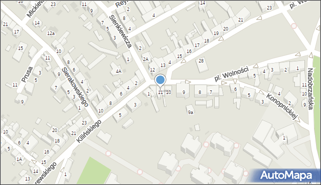 Kościan, Plac Wolności, 11, mapa Kościan