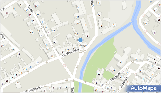 Kościan, Plac Wolności, 27, mapa Kościan
