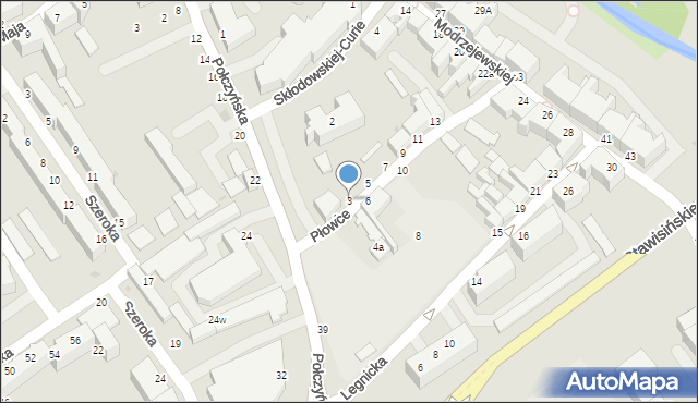 Koszalin, Płowce, 3, mapa Koszalina