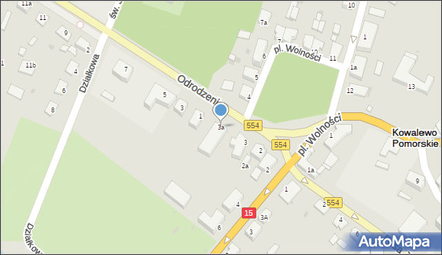 Kowalewo Pomorskie, Plac Wolności, 3a, mapa Kowalewo Pomorskie