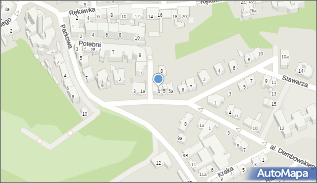 Kraków, Plac Lasoty, 4, mapa Krakowa