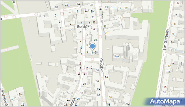 Kraków, Plac św. Marii Magdaleny, 1, mapa Krakowa