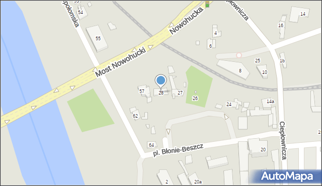 Kraków, Plac Błonie-Beszcz, 28, mapa Krakowa