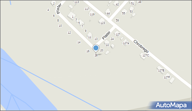 Krapkowice, Plater Emilii, 18, mapa Krapkowice