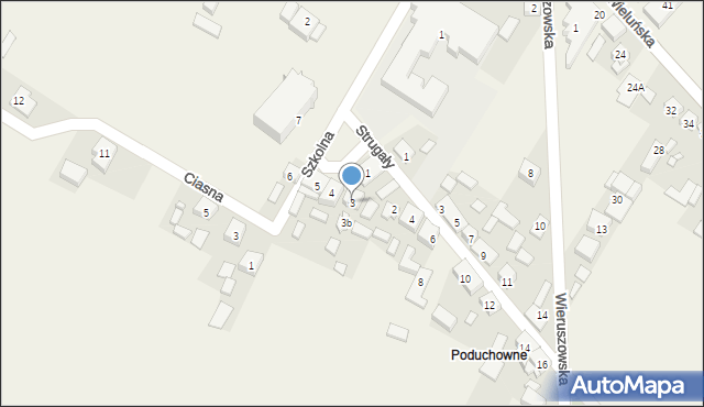 Kraszewice, Plac Wolności, 3, mapa Kraszewice