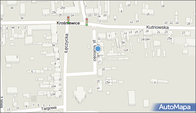 Krośniewice, Plac Wolności, 18, mapa Krośniewice