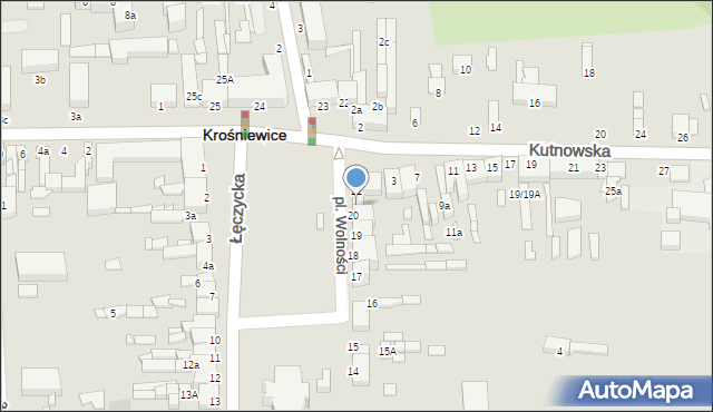 Krośniewice, Plac Wolności, 20a, mapa Krośniewice