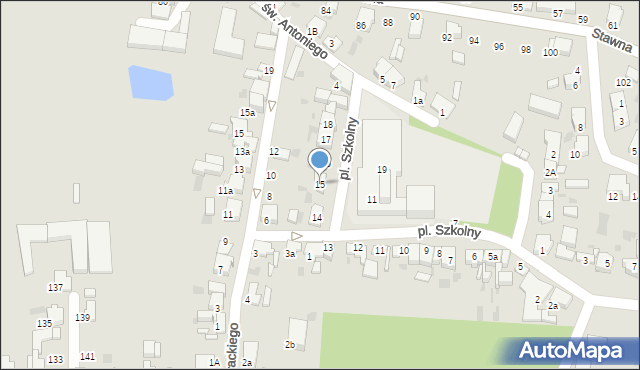 Krotoszyn, Plac Szkolny, 15, mapa Krotoszyna