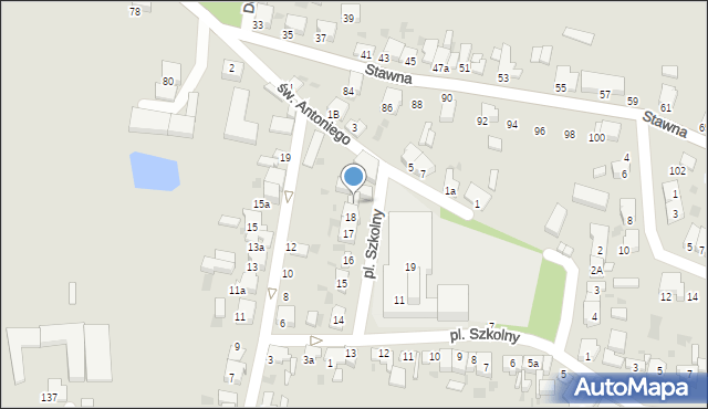 Krotoszyn, Plac Szkolny, 18A, mapa Krotoszyna