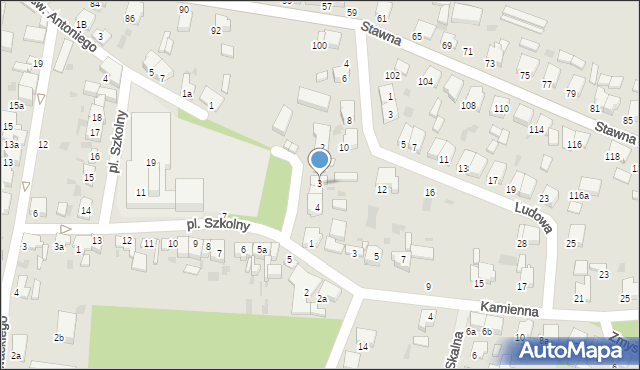Krotoszyn, Plac Szkolny, 3, mapa Krotoszyna