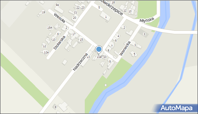 Krzepice, Plac Powstańców Śląskich, 11a, mapa Krzepice