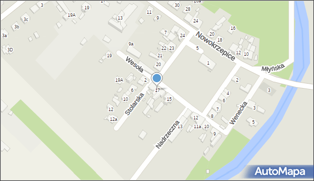 Krzepice, Plac Powstańców Śląskich, 17, mapa Krzepice