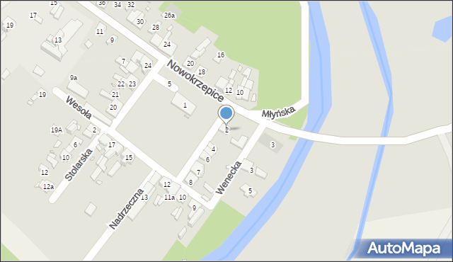 Krzepice, Plac Powstańców Śląskich, 2, mapa Krzepice