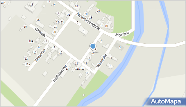 Krzepice, Plac Powstańców Śląskich, 6, mapa Krzepice