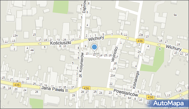 Książ Wielkopolski, Plac Kosynierów, 12, mapa Książ Wielkopolski