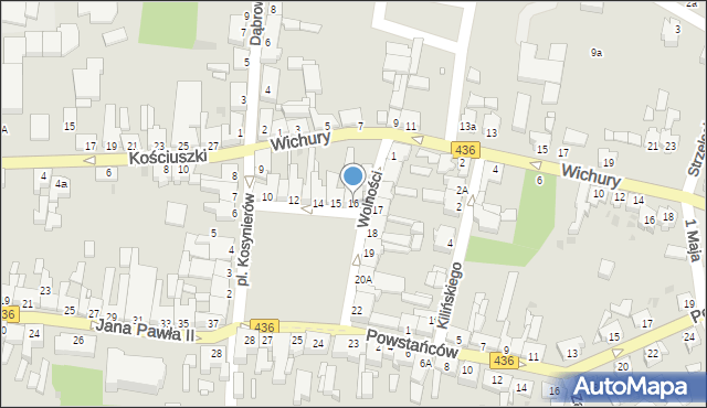 Książ Wielkopolski, Plac Kosynierów, 16, mapa Książ Wielkopolski