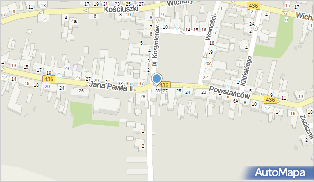 Książ Wielkopolski, Plac Kosynierów, 28, mapa Książ Wielkopolski