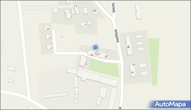Księży Las, Plac Wiejski, 1G, mapa Księży Las