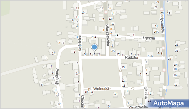 Kunów, Plac Wolności, 2, mapa Kunów