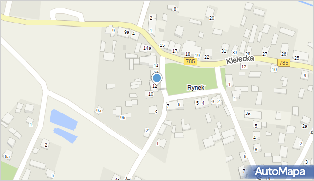 Kurzelów, Plac 1 Maja, 11, mapa Kurzelów