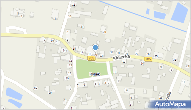 Kurzelów, Plac 1 Maja, 19, mapa Kurzelów