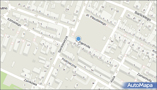 Kutno, Plac Piłsudskiego Józefa, marsz., 17, mapa Kutno