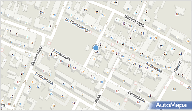 Kutno, Plac Piłsudskiego Józefa, marsz., 9, mapa Kutno