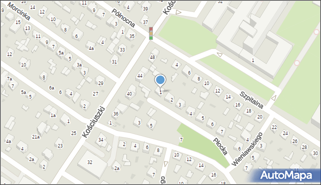 Kutno, Płocka, 1, mapa Kutno