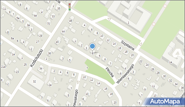 Kutno, Płocka, 4, mapa Kutno