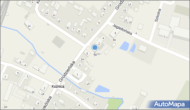 Kuźnica, Plac Tysiąclecia Państwa Polskiego, 5A, mapa Kuźnica