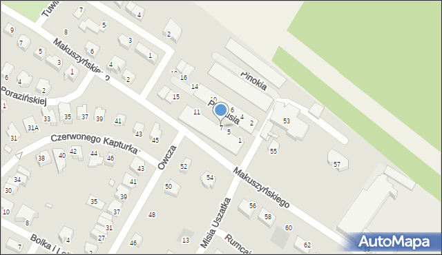 Kwidzyn, Plastusia, 7, mapa Kwidzyn