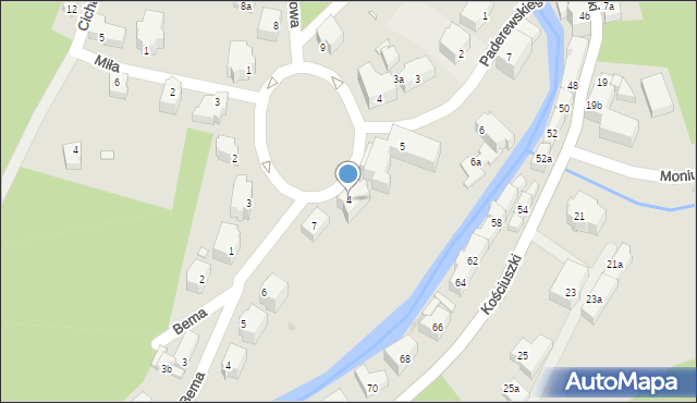 Lądek-Zdrój, Plac Partyzantów, 4, mapa Lądek-Zdrój