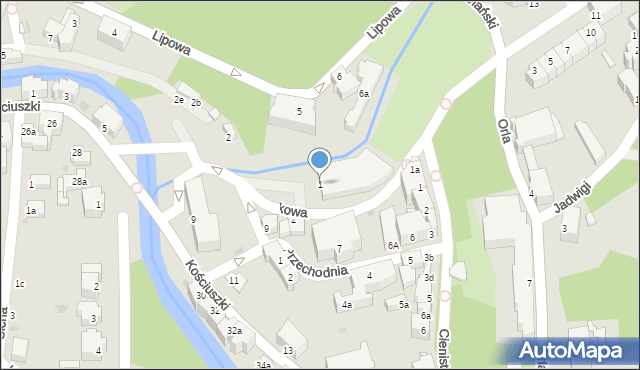 Lądek-Zdrój, Plac Skłodowskiej-Curie Marii, 1, mapa Lądek-Zdrój
