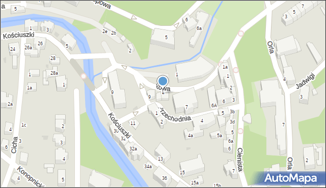 Lądek-Zdrój, Plac Skłodowskiej-Curie Marii, 2, mapa Lądek-Zdrój