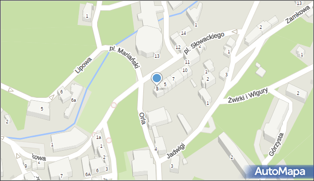 Lądek-Zdrój, Plac Słowackiego Juliusza, 3, mapa Lądek-Zdrój