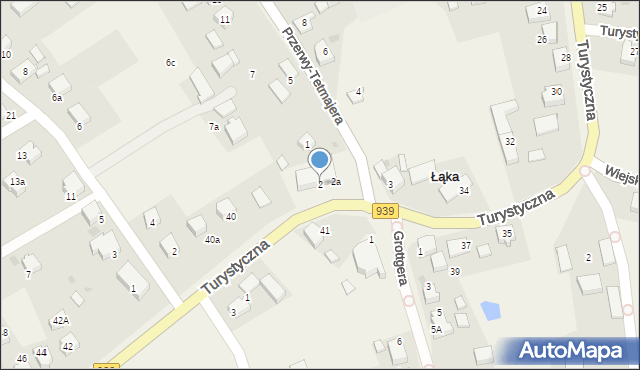Łąka, Plac Kupca Jana, 2, mapa Łąka