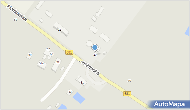 Łapy, Płonkowska, 42, mapa Łapy