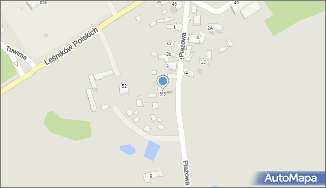 Łask, Plażowa, 5/3, mapa Łask