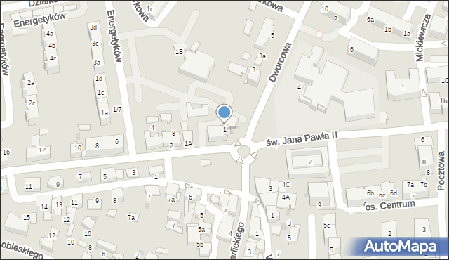 Łaziska Górne, Plac Ratuszowy, 1, mapa Łaziska Górne
