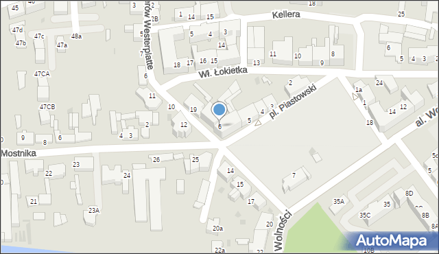 Lębork, Plac Piastowski, 6, mapa Lębork