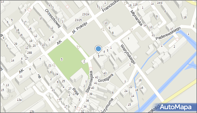 Lębork, Plac Pokoju, 3, mapa Lębork